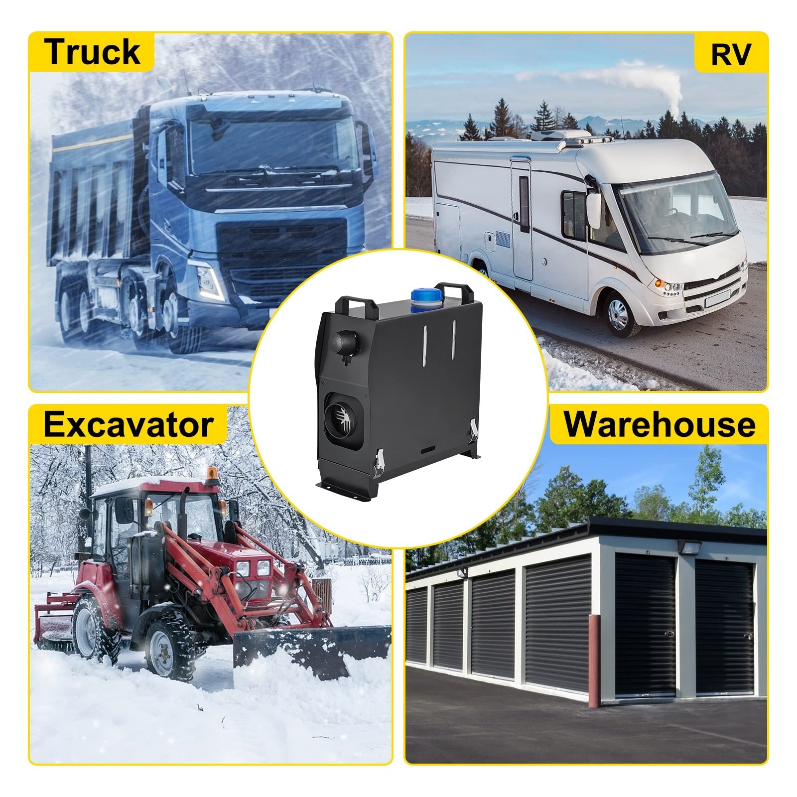 12V 8KW podgrzewacz wysokoprężny,podgrzewacz powietrza Diesla w jednym,Szybkie ogrzewanie,tłumik,podgrzewacz parkingowy z silnikiem Diesla dla rodziny samochodów