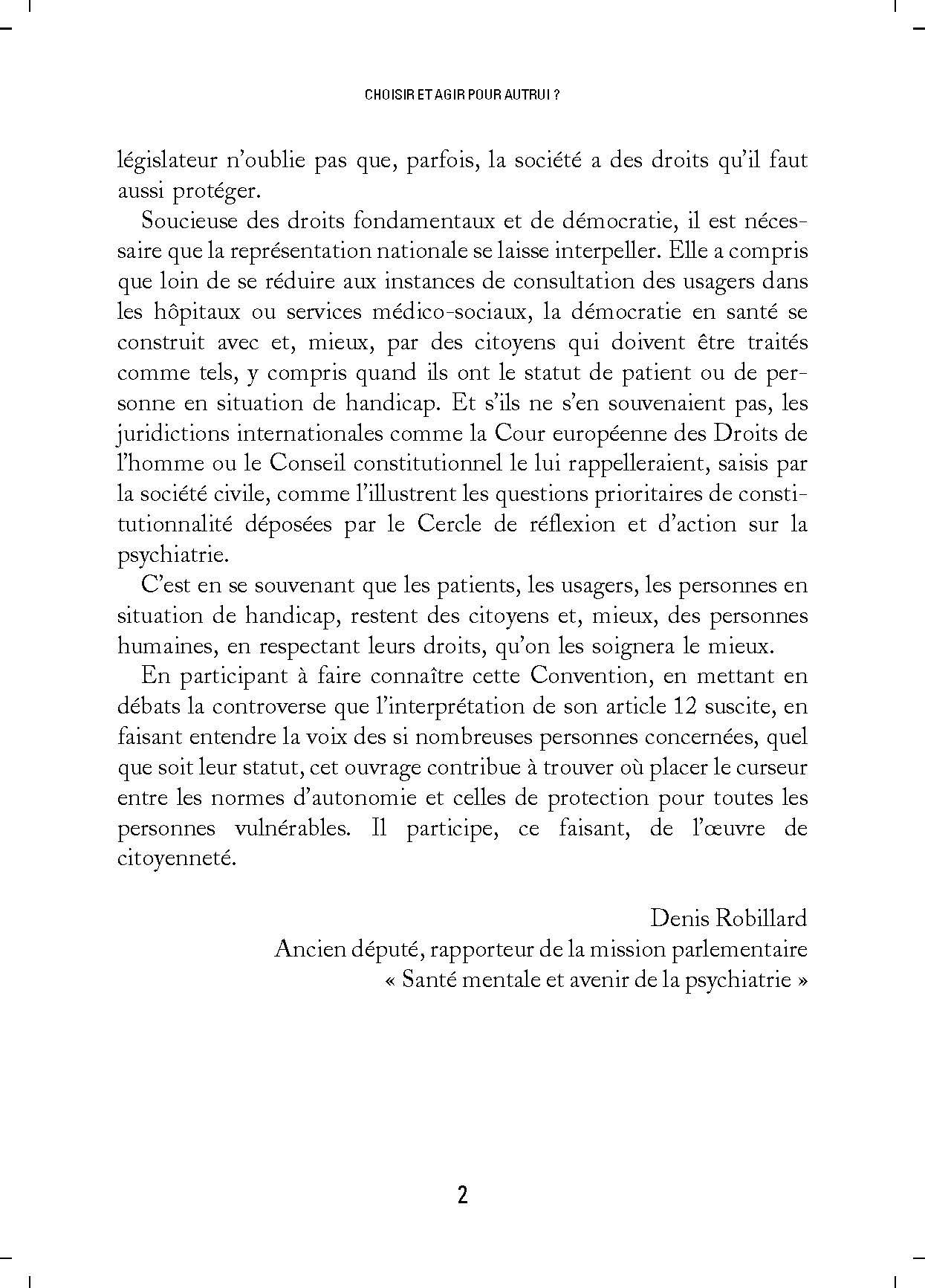 Choisir et agir pour autrui ?: Controverse autour de la Convention de l'ONU relative aux droits des personnes handicapées