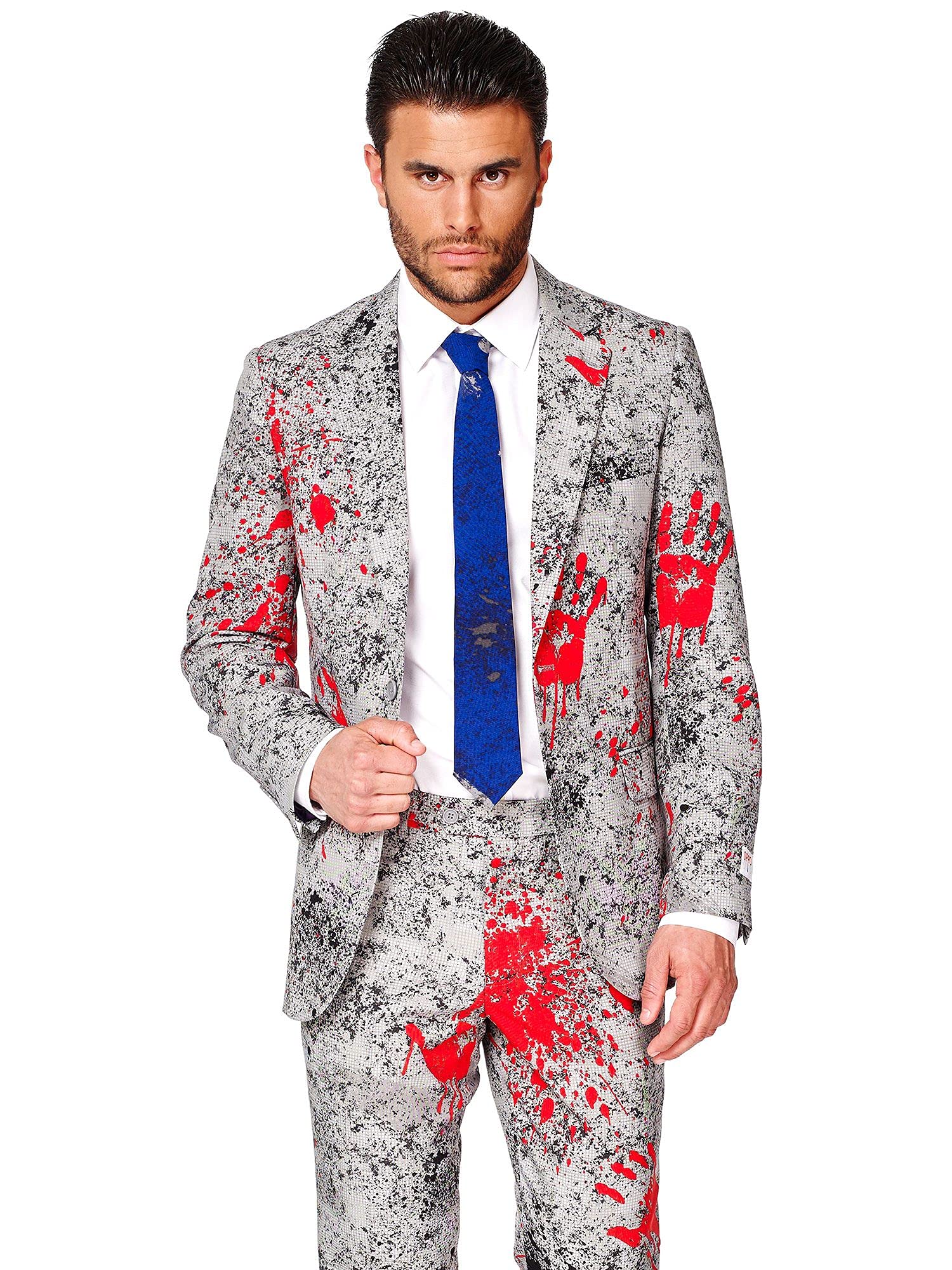 OppoSuits Herren The Joker Kostüm - DC Comics Anzug - Slim Fit – Mit Krawatte