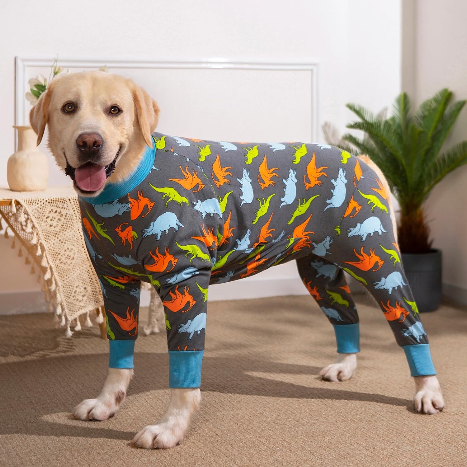 犬用手術リカバリースーツ ワンジー 大型犬避妊去勢手術リカバリースーツ コーン代替手術後腹部創傷プロテクター 犬用ボディスーツ 中型