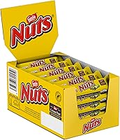 Nuts Melkchocolade Reep Hazelnoot Karamel - 24 Chocoladerepen - Voordeelverpakking