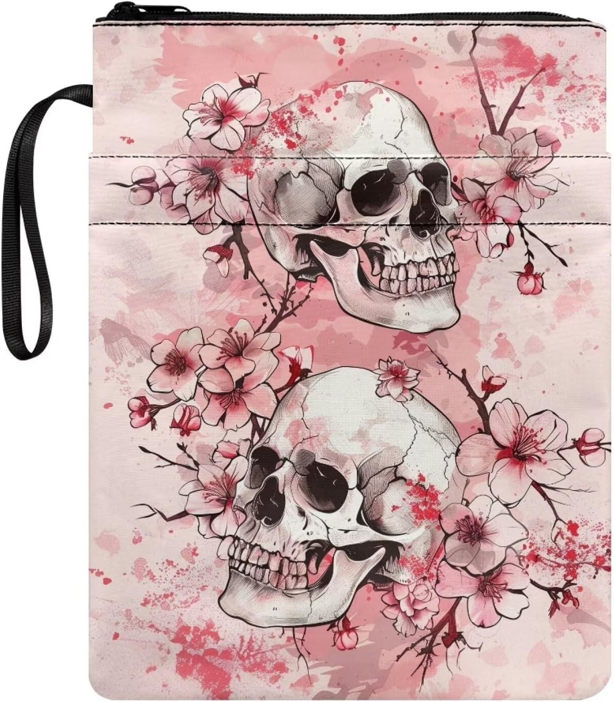 Suhoaziia Boekhoes Wasbare Boekhouder Tas Boek Beschermer Hoesje met Rits Kinderen Volwassen Boekenliefhebber Leraar Student Hardcover Paperback Boek Pouch voor School Kantoor Reizen, Wereldkaart