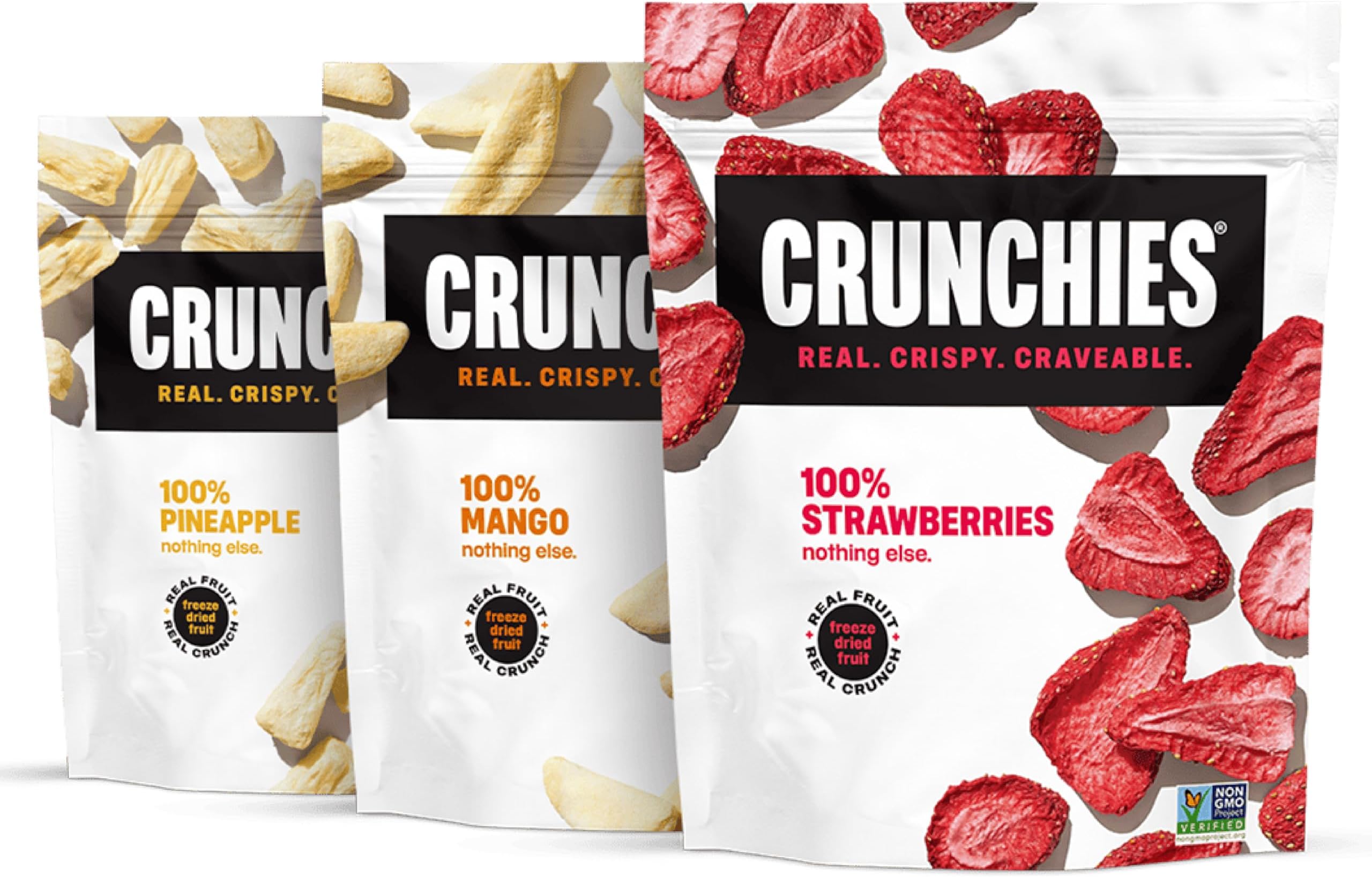 Freeze-Dried Fruit Variety Packs, 100% All Natural Crispy Fruit, Non GMO and Kosher, Resealable Freeze Dried Fruit Snack Bags, Pack of 6 (Tropical Variety Pack)