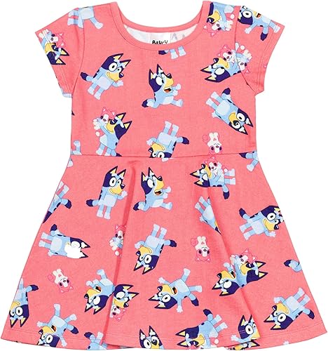 Miniatura 3 de Bluey Vestido skater de bingo y coletero para bebés y niños grandes