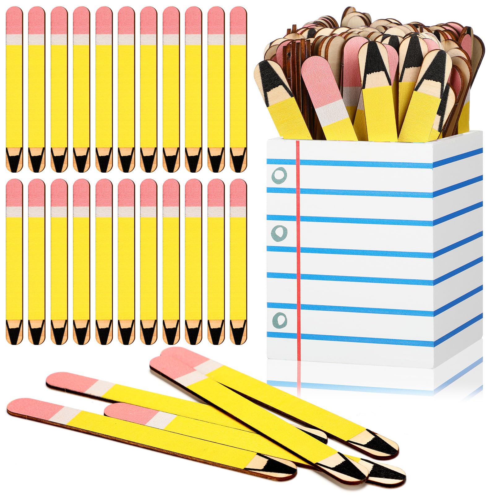 Gueevin Lot de 121 bâtons de nom à rabat avec porte-nom pour ordinateur portable, tasse de rangement pour salle de classe, outils de regroupement pour enseignants, étudiants, outils de regroupement