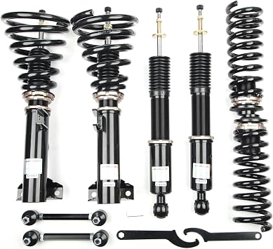 AdlerSpeed 32 Levels Coilovers Suspension Kit Compatible with 02-09 Mercedes Benz CLK W209 RWD, C-Class W203 RWD 01-07