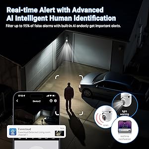 Light Bulb Security Camera 2 Packs, 5G&2.4GHz 2K Security Cameras Wireless Outdoor 360 PTZ Cameras for Home Security with Color Night Vision, 2 Way Talk, AI Human Detection, Screw in Light Socket