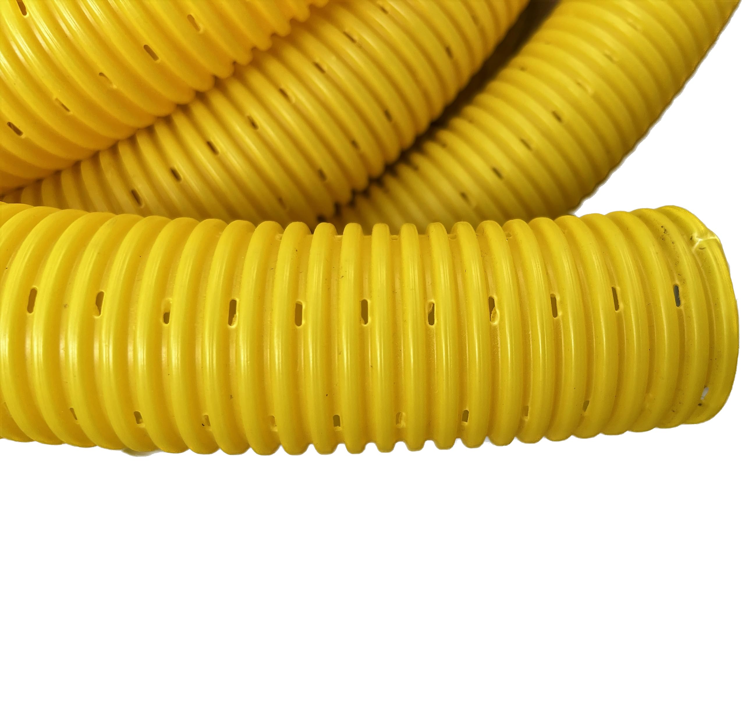 Tuyau de drainage DN50 25 m perforé avec tuyau filtrant géovlies - Jaune PVC-U - Système de drainage - Tuyau de drainage