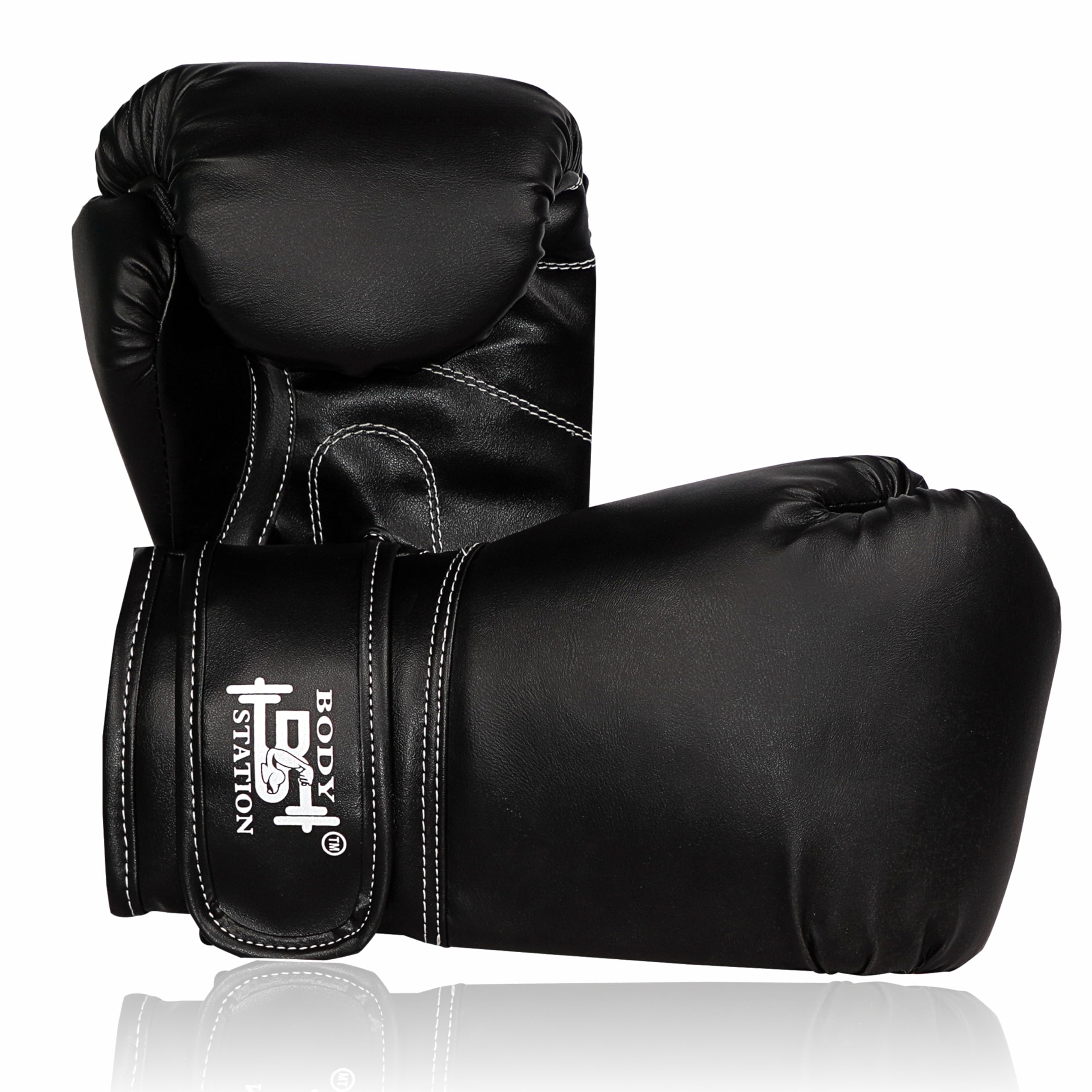 Bodystation Boxing Gloves – Leather Training Gloves with Hook and Loop Velcro Closure for Long-Lasting Strength and Durability-picture-23