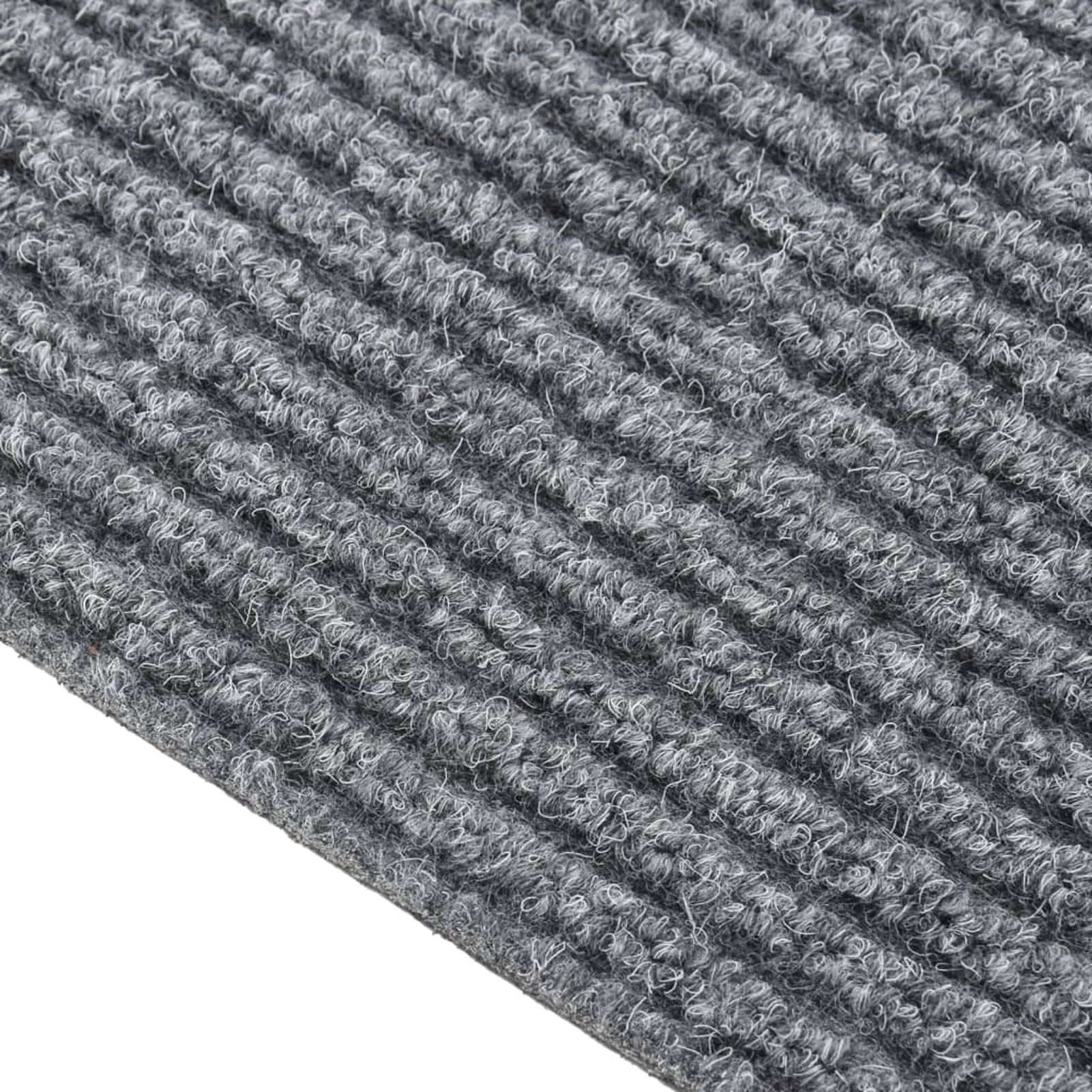 ZEYUAN Alfombra de Pasillo, Alfombra Cocina, Alfombra Antifatiga, Alfombra Cocina Antideslizante, atrapa Suciedad 100x450 cm Gris