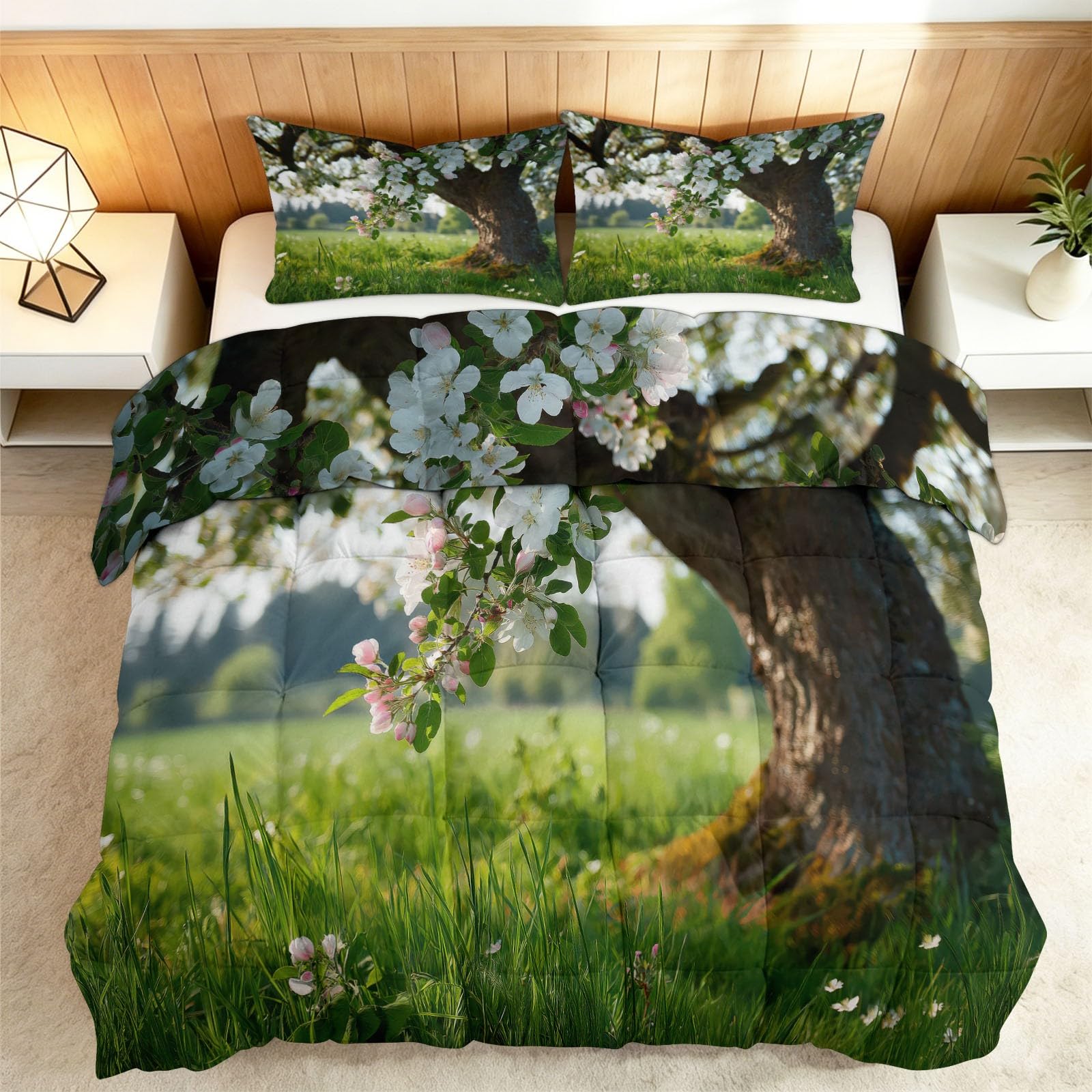 Couette toutes saisons lavable microfibre douce édredon lit 1 personne