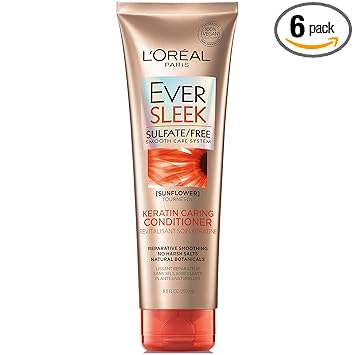LOreal Paris Eversleek Sulfate Free Keratin Caring Conditioner, 250Ml
