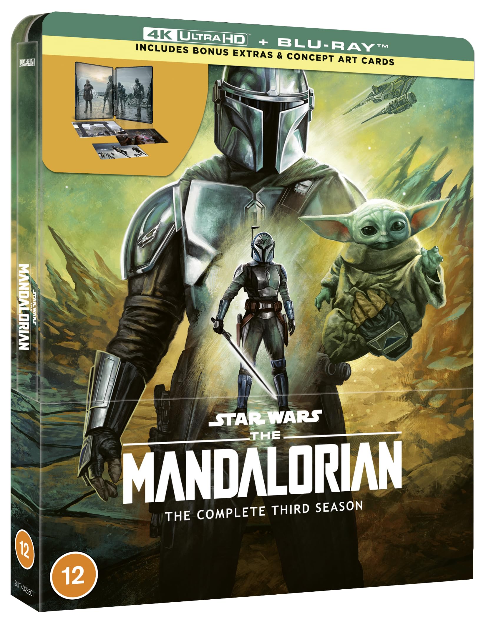 Star Wars Mandalorian Season 3 4K UHD Steelbook (Disney+ Original) (includes artcards) [Region Free]