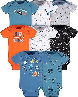 baby-boys 8-pack Short Sleeve Onesies Bodysuits