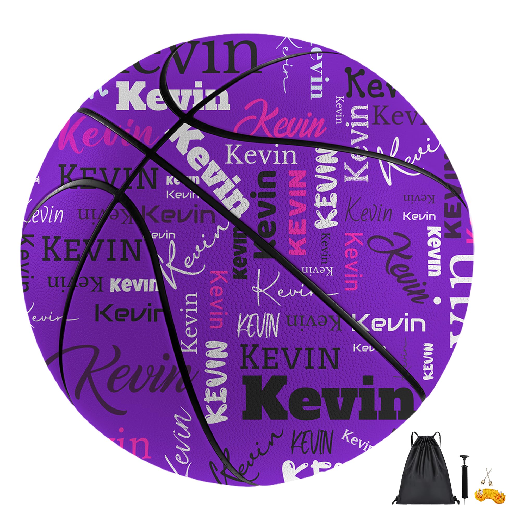WERWAES Personalised Basketball Customised with Name and Photo, Available in Size 7 (29.5") and Size 5 (27.5") - Ideal Birthday, Senior Night Gift for Friends, Coaches & Teams
