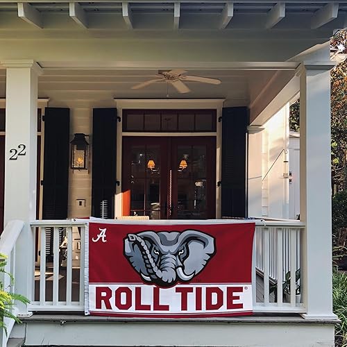 Miniatura 4 de Desert Cactus Bandera de la Universidad de Alabama Crimson Tide Bama UA Banderas Banners 100% poliéster para interiores y exteriores 3 x 5 (bandera