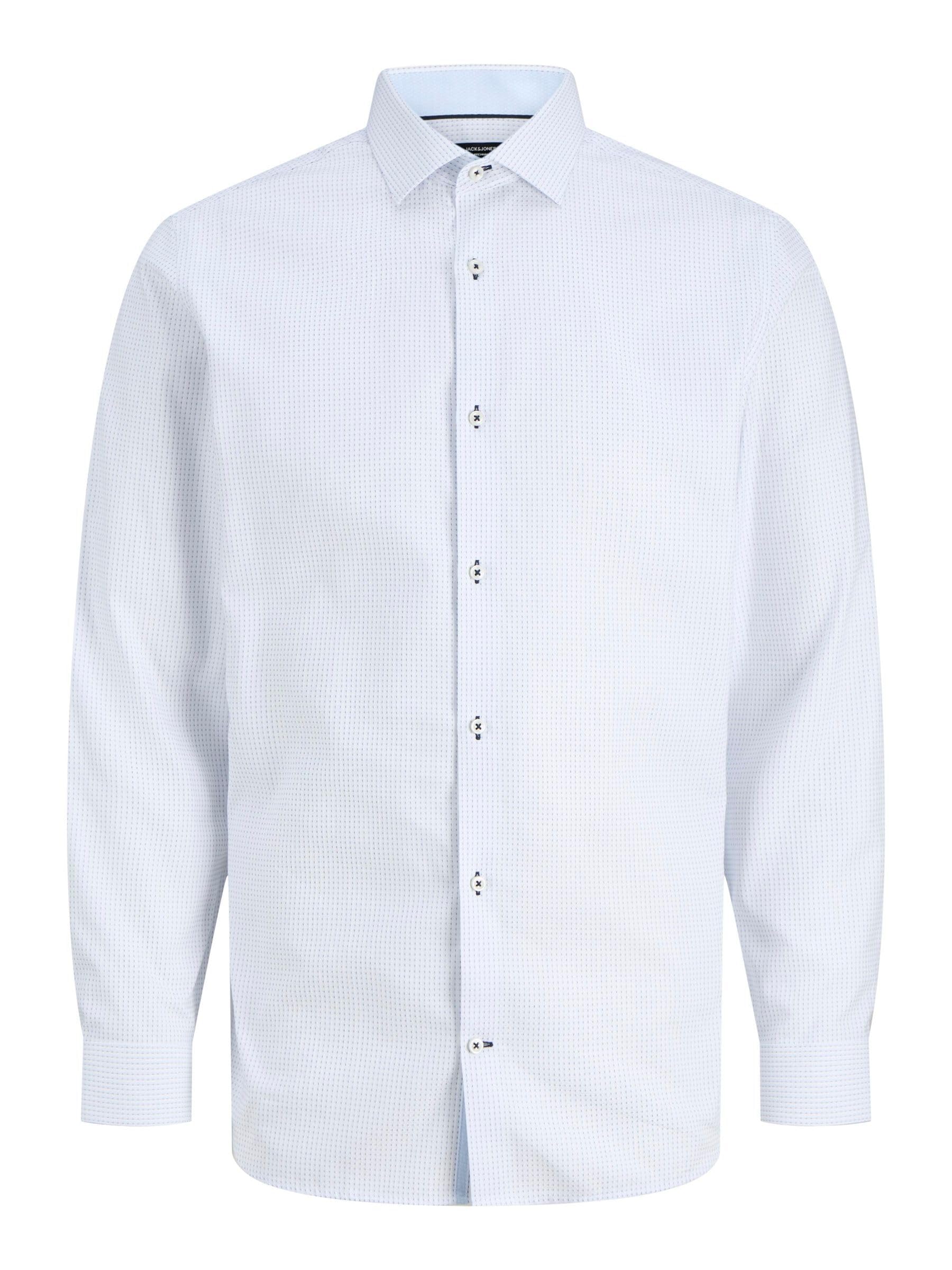 JACK & JONES Jprblaparker Detail L/S Shirt Noos, White, S