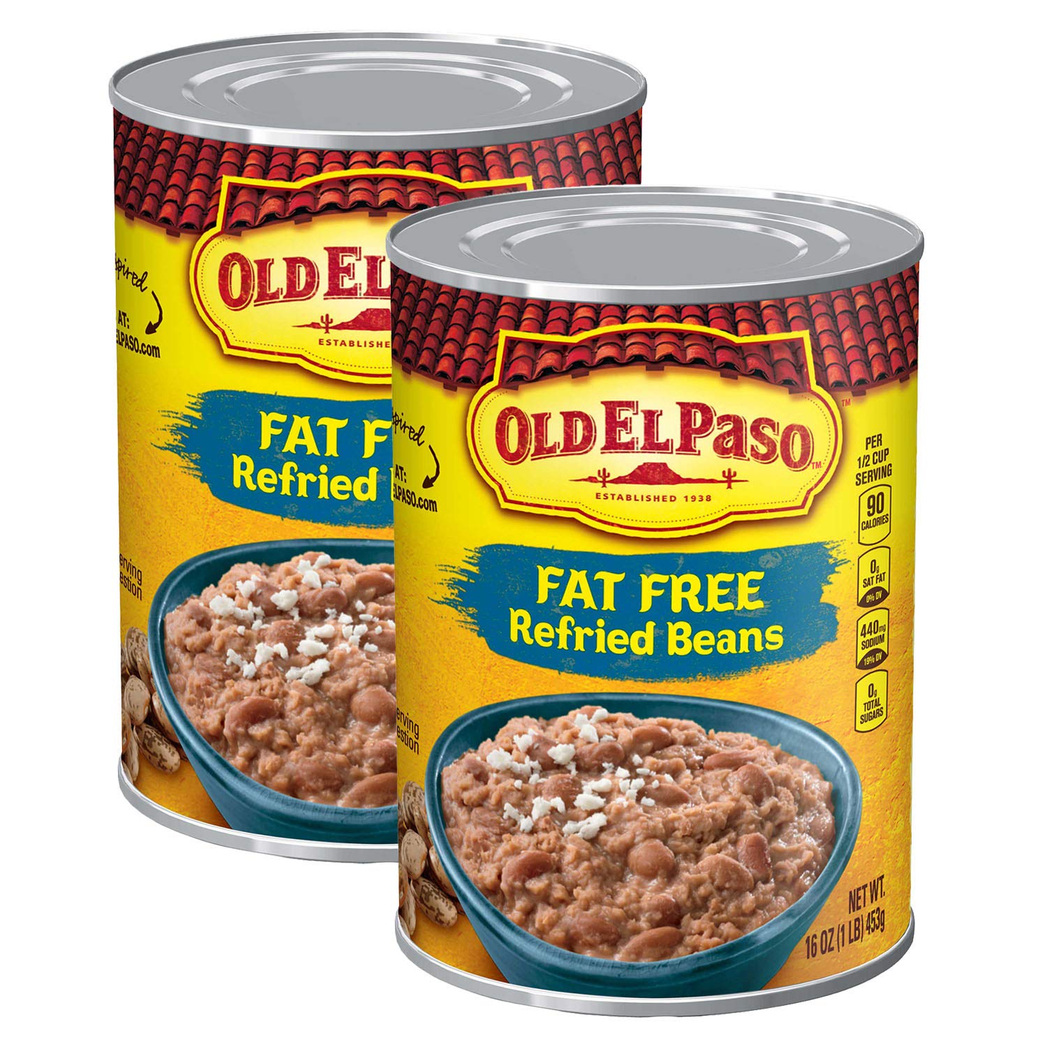 Old El Paso Fat Free Refried Beans, 2 x 453 g-image-34