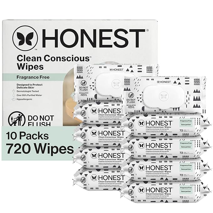 The Honest Company Clean Conscious Baby Wipes, 720 Count