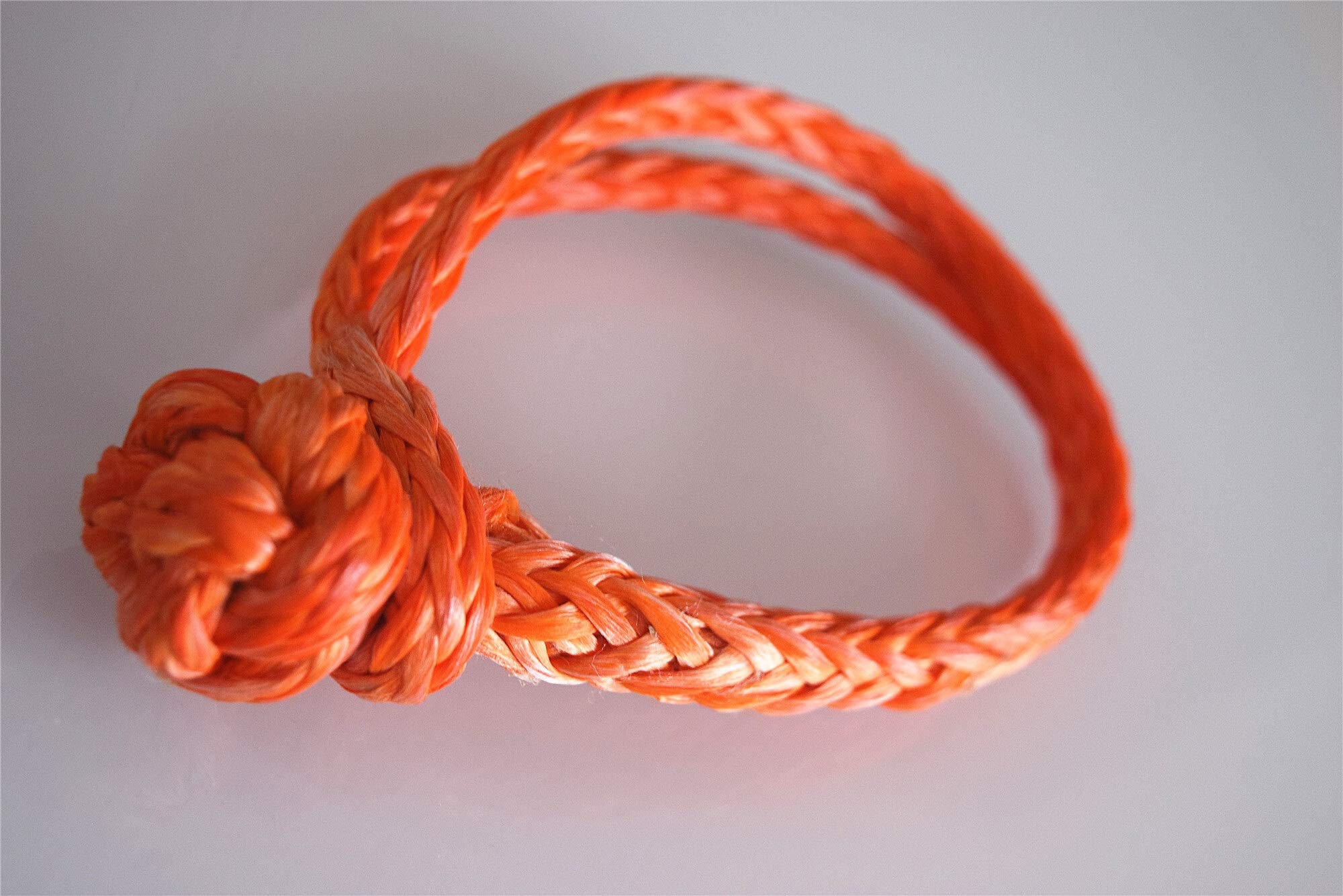 Winch Rope, Orange 6mm*80mm Soft Shackles,1/4" ATV Winch Shackle,Rope