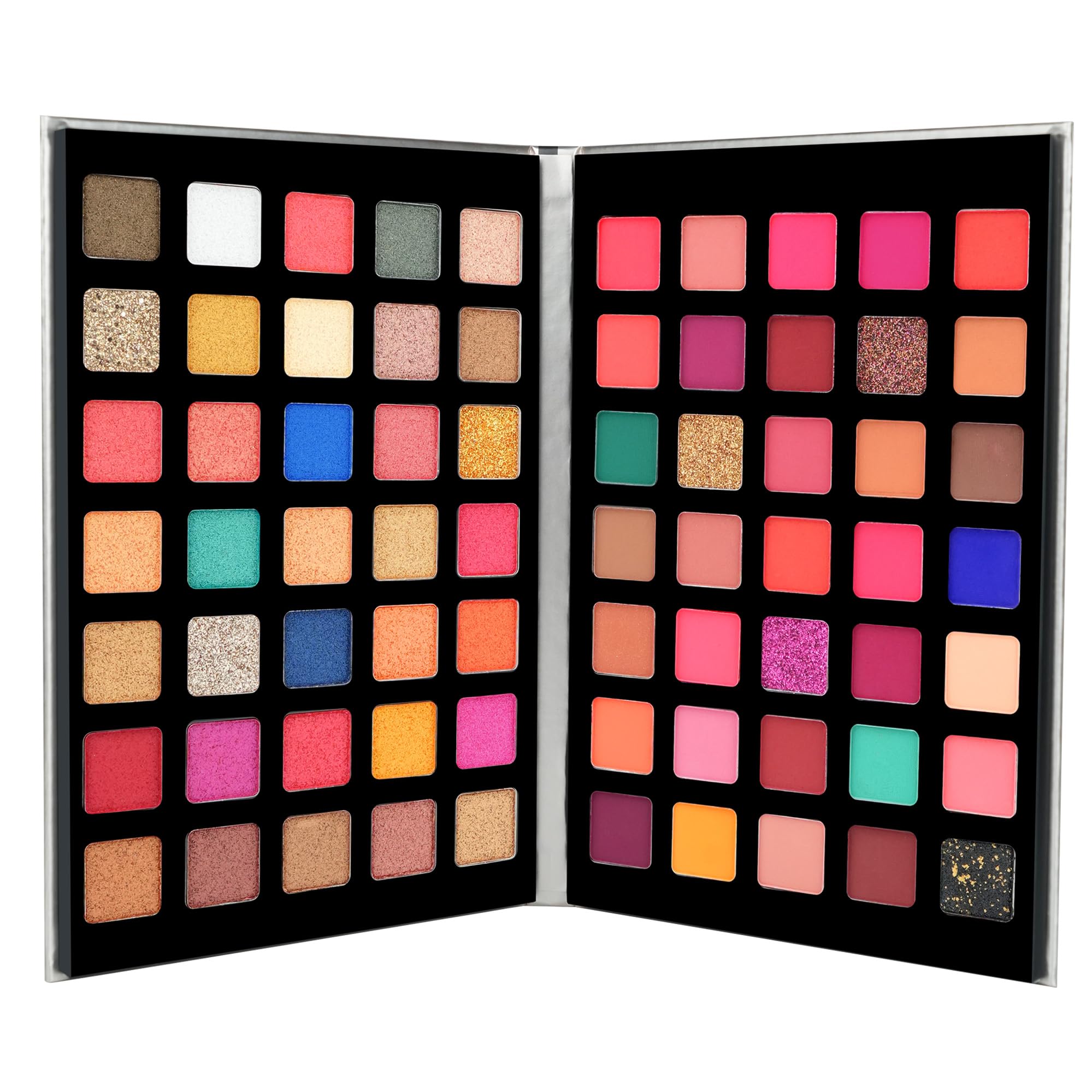 Colors Queen 70 Multi-Color Eyeshadow Palette | Highly Pigmented and Long Wearing Eye Shadow Palette with Matte, Shimmer & Glitter Shades | Easy to Blend, Minimal Fall Out for Eye Makeup (70 Color)-image-35