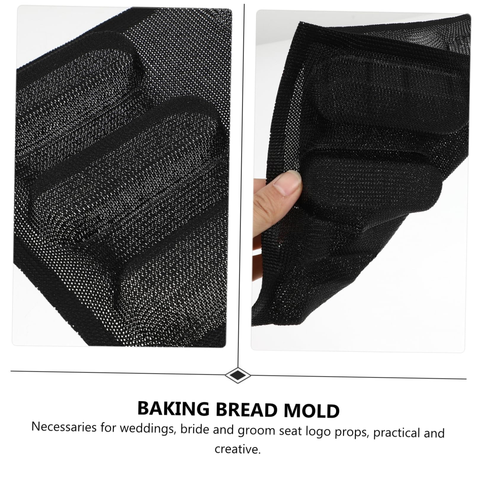 IMIKEYA 2pièces Moule à Silicone Non-adhésif Moule à Respirant Pour Outil De Pâtisserie Pratique Pour Cuisine Et Boulangerie Noir
