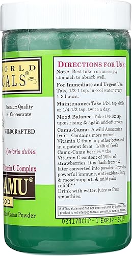 Miniatura 7 de Whole World Botanicals Royal Camu - Polvo de camuflaje 353oz