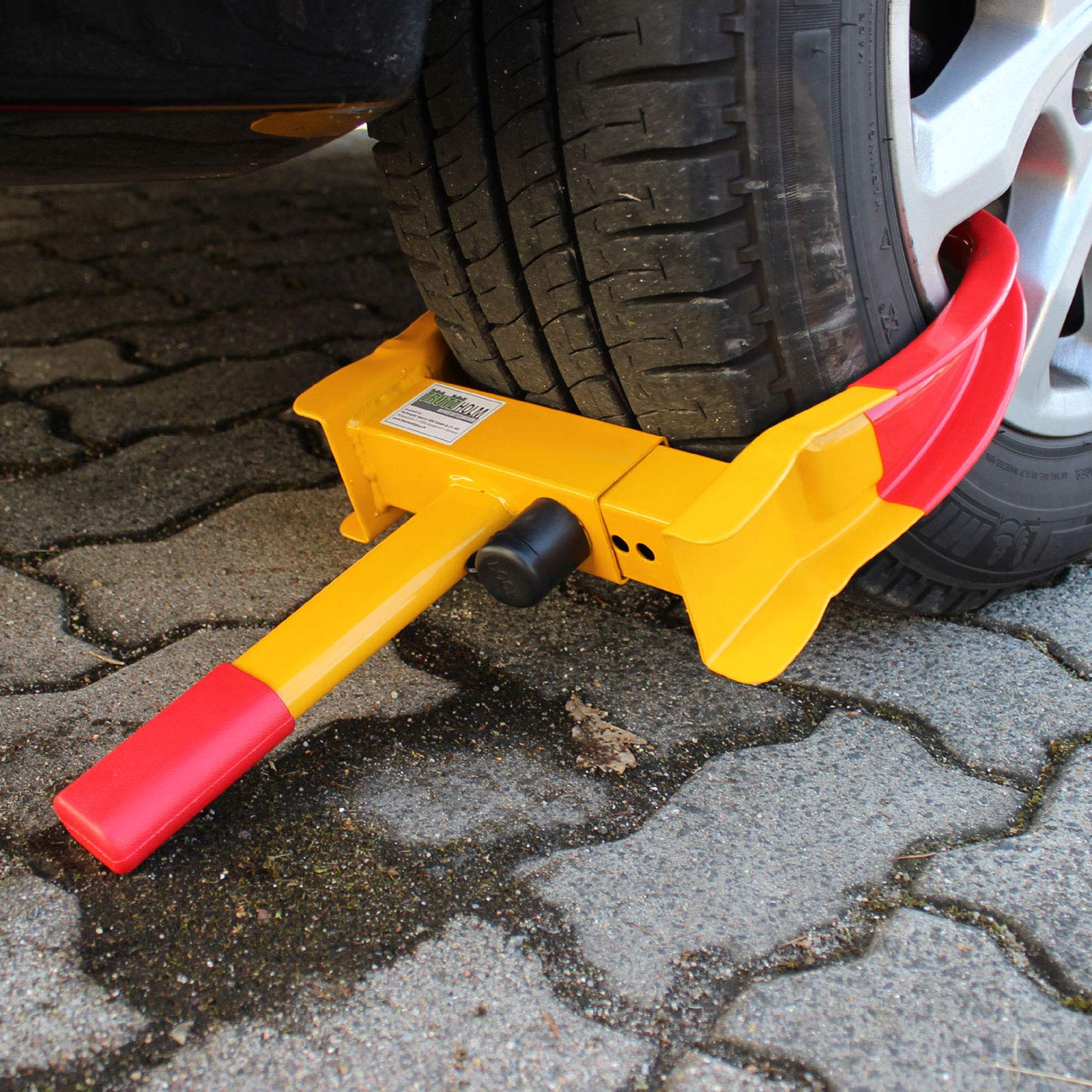 2er Set Universal Radkralle Reifenkralle Parkkralle mit Sicherheitsschloss 17-27,5 cm Diebstahlsicherung Wegfahrsperre für PKW mit 2 Schlüsseln Wohnwagen Anhänger