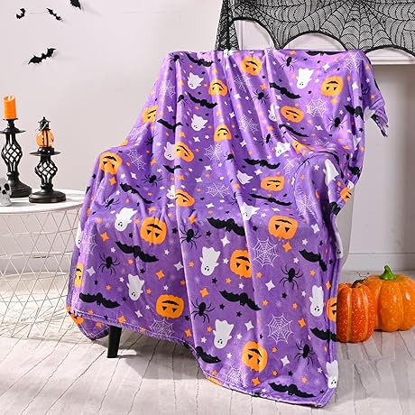 Yinhua Halloween Fuzzy Throw Blanket: Spooktacular Comfort for All Seasons