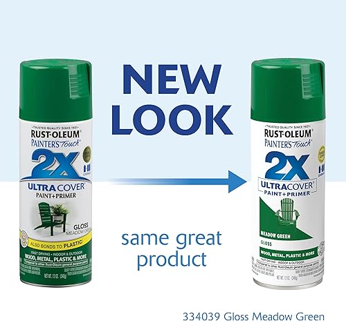 Miniatura 2 de Rust-Oleum - Painter's Touch 2X Ultra Cover - 334039 - Pintura en aerosol, 12 onzas, color verde campo brillante