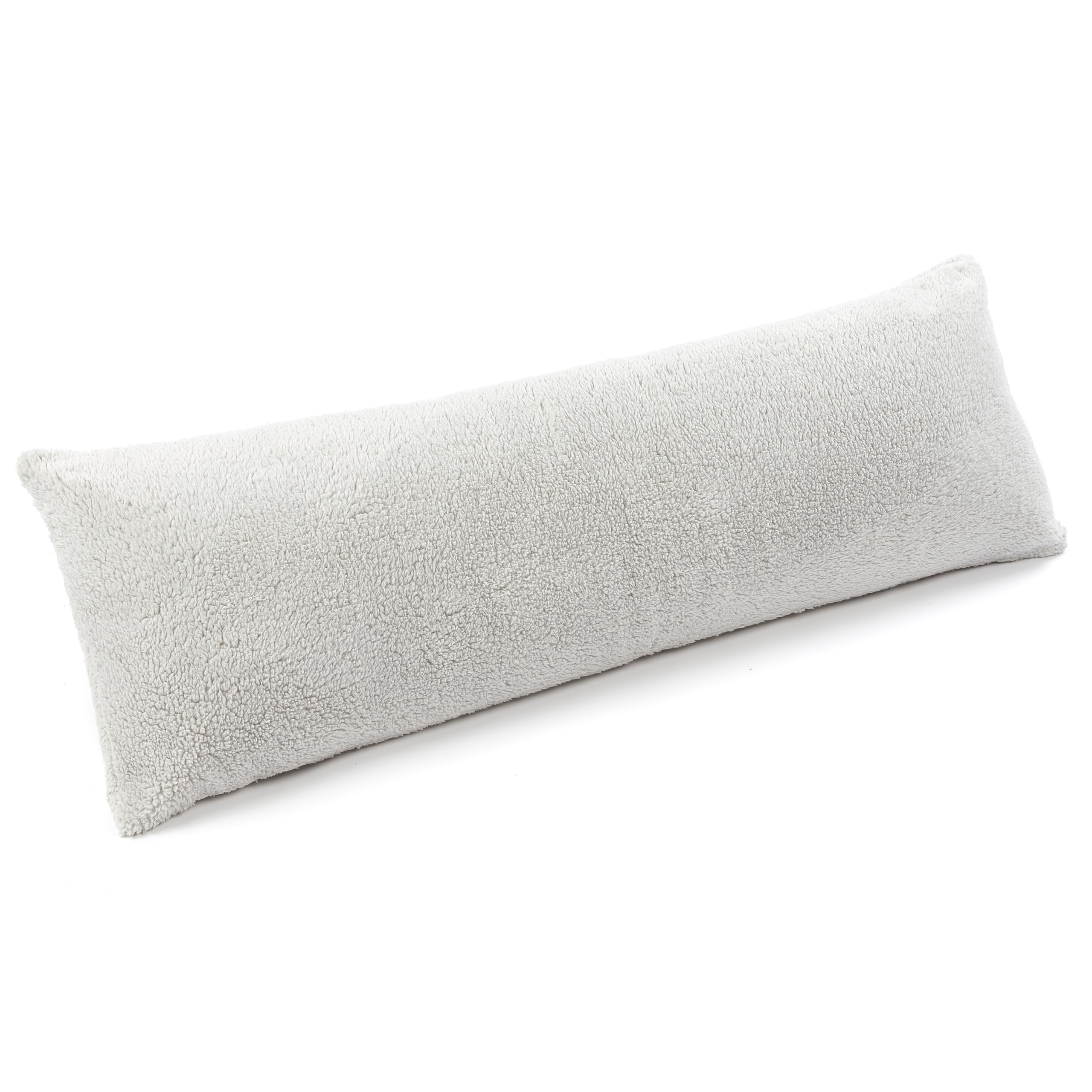 Downland Huggleland Full Body Bolster Pillow 4.5FT – Soft Firm Hollowfibre Cushion, Orthopaedic Long Pillow for Maternity & Pregnancy Support, Anti-Allergy Side Sleeper Pillow for Sleeping (Grey)