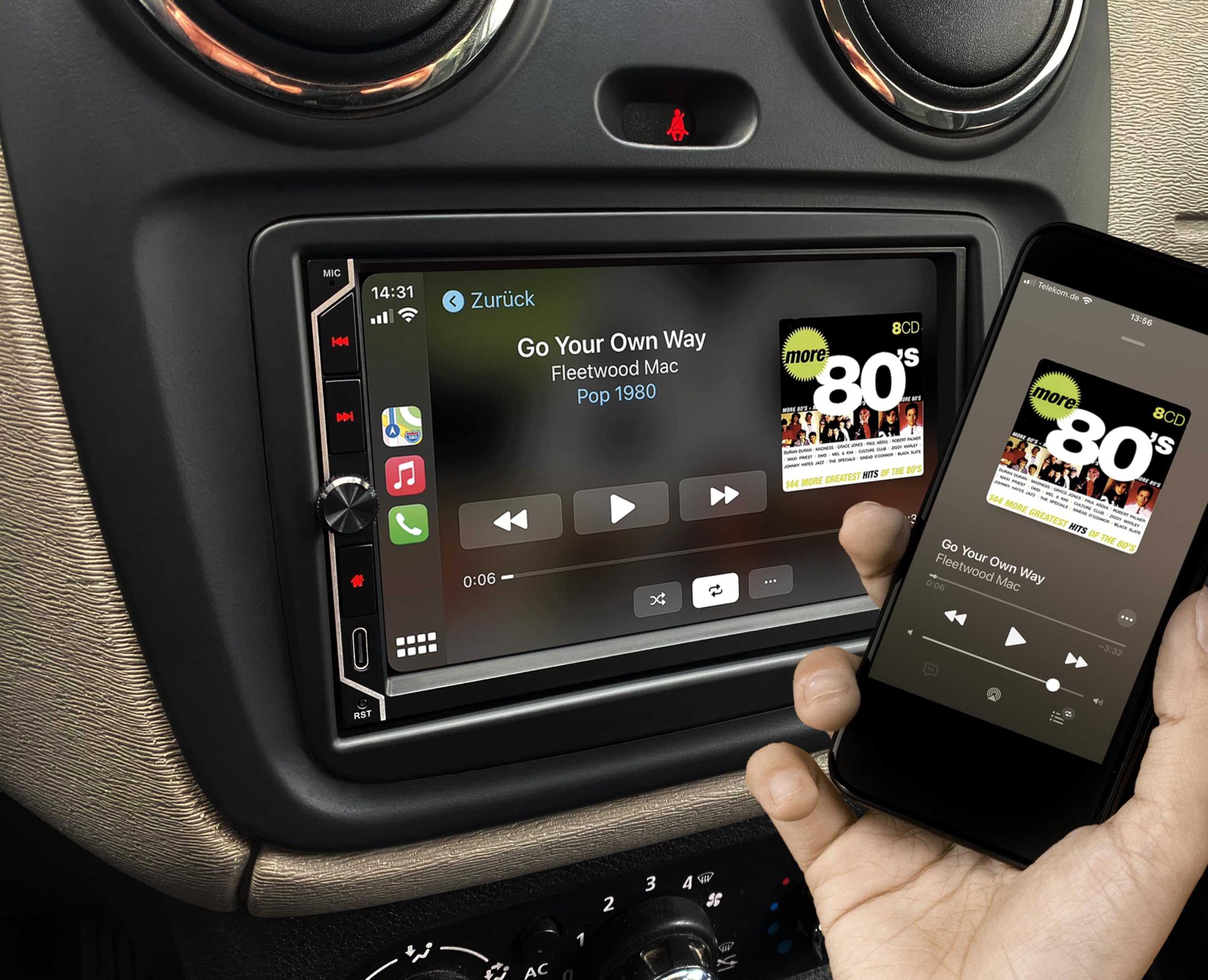 ESX Vision VMX700DAB - Universal 2-DIN Media Moniceiver mit 17,8 cm (7“) Touchscreen-Display