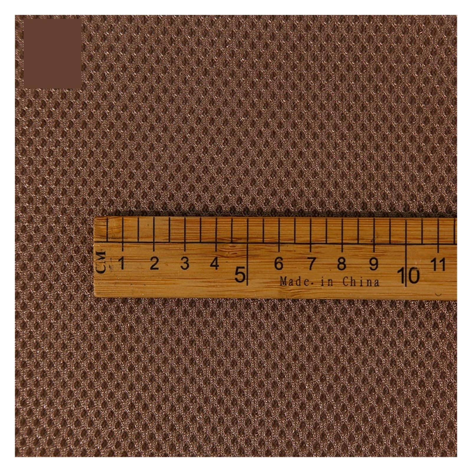 Tejido de malla 3D de 100/200/300 cm x 160 cm – Tela de tela transpirable de color sólido para barbacoas de altavoz, mochila y proyectos de muebles (14 caqui, 160 cm W x 300 cm L)