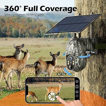 Voopeak トレイルカメラ　ソーラー 4K 46MP WiFi Bluetooth Solar Wildlife Game Camera