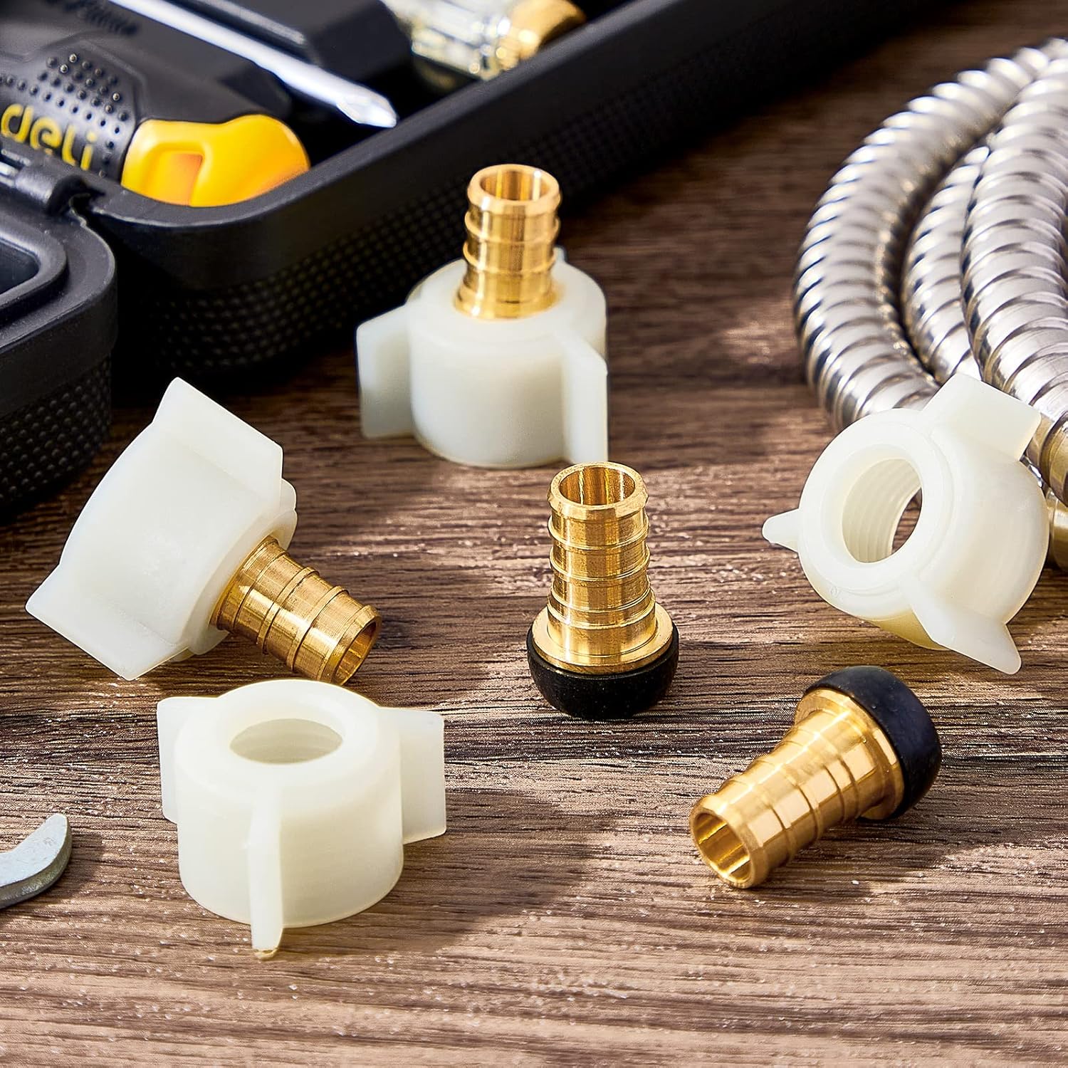 Buy PEX Fittings 1/2 inch X 1/2 PEX Female NPT Threaded Swivel Adapter