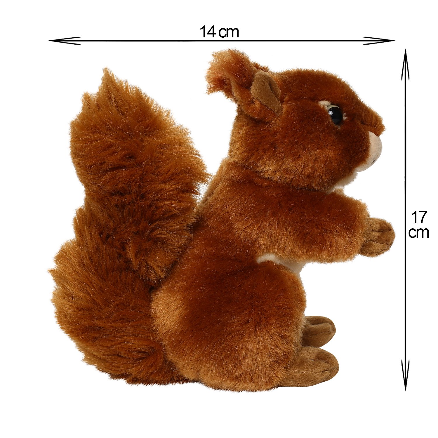 Apricot Lamb Diligent Squirrel Plush Toy - 6.7 Inch Soft Stuffed Animal For Kids, Baby Boys & Girls