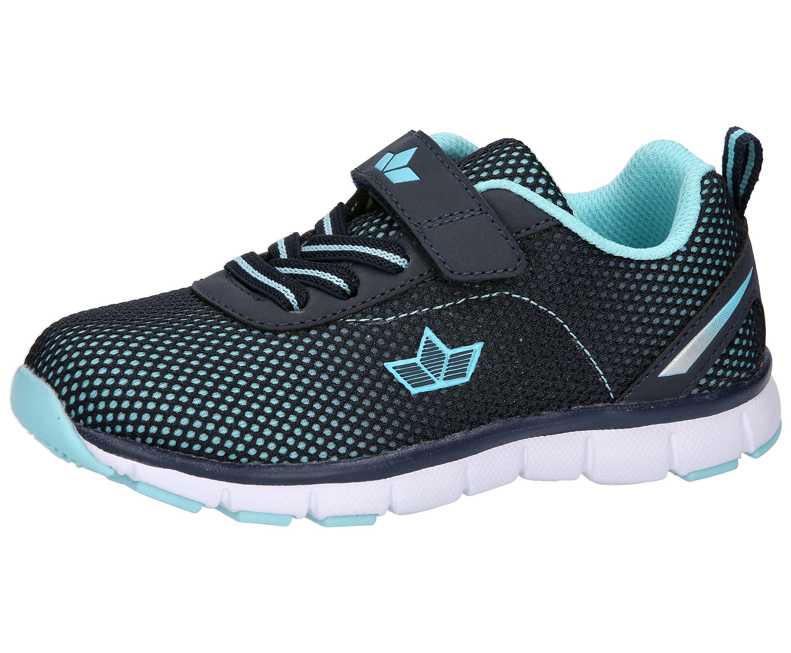Lico Unisex Children's Flow Vs Trainers, Navy Turquoise, 11.5 UK Child