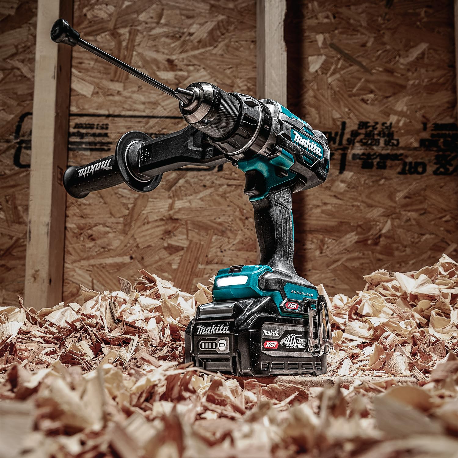 Makita HP003GU201 Akku-Schlagbohrschrauber, 40V max., 4,0 Ah, 2 Akkus, Ladegerät, im MAKPAC