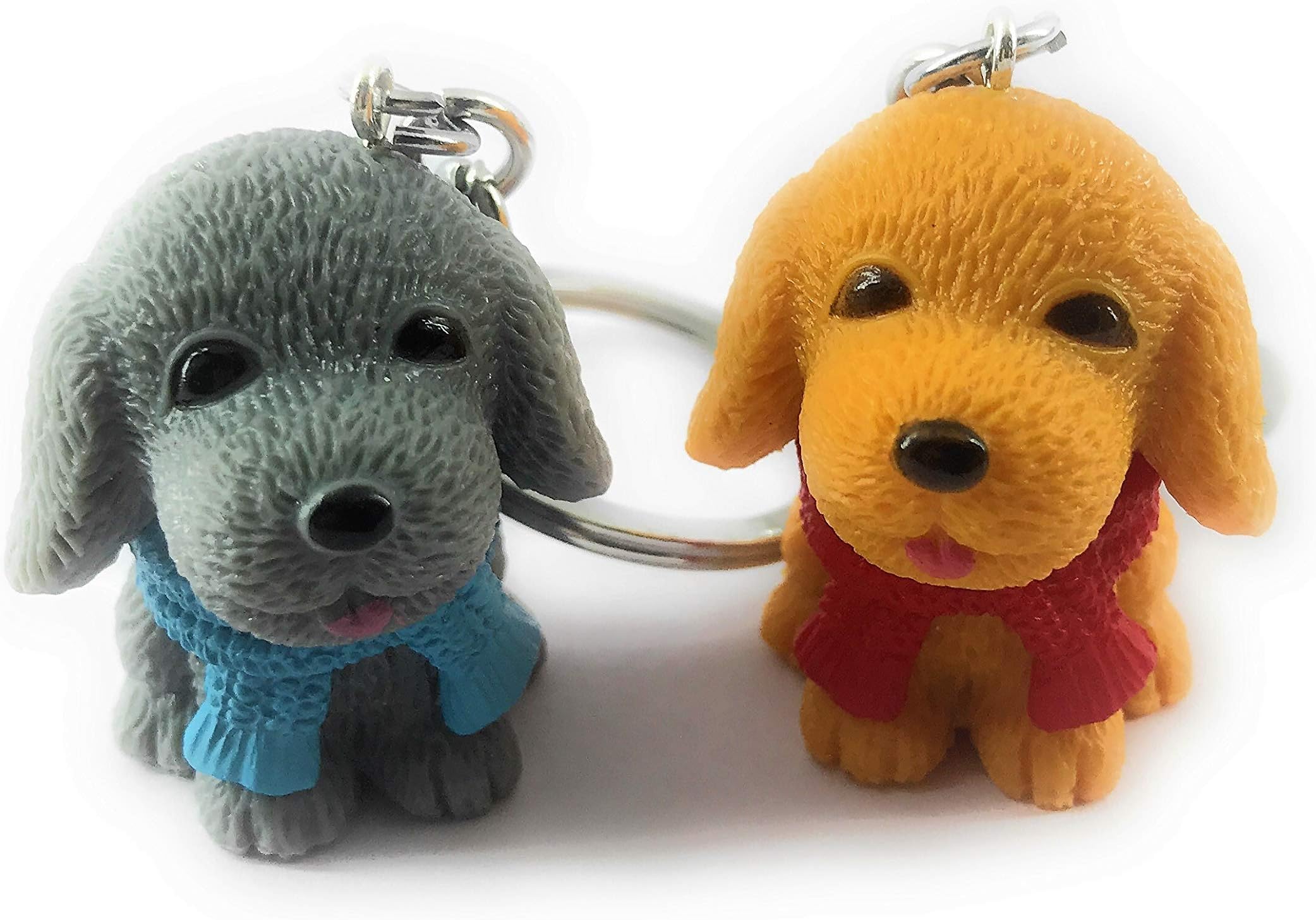 Teddy Bear Dogs Keychains keyrings for Men Boys Girls Bags Activa Gift- Set of 2(Assorted)