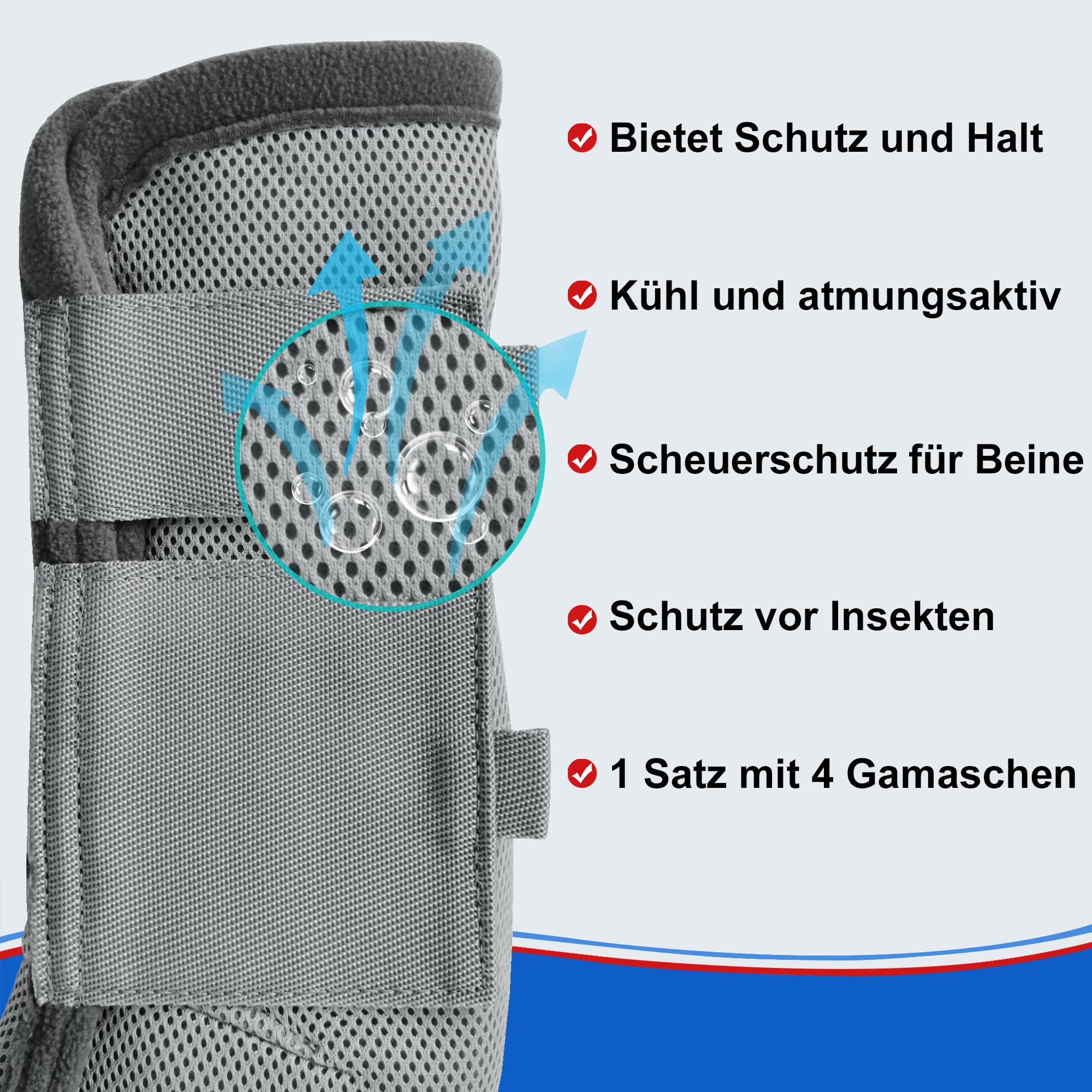 Protectores Caballo, Bota de Caballo Transpirable, con Funciones de protección y Soporte, Protección contra los Rayos UV