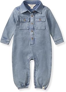 Burt's Bees Baby baby-boys Baby Boys 100% Organic Cotton Button Down Jumpsuit