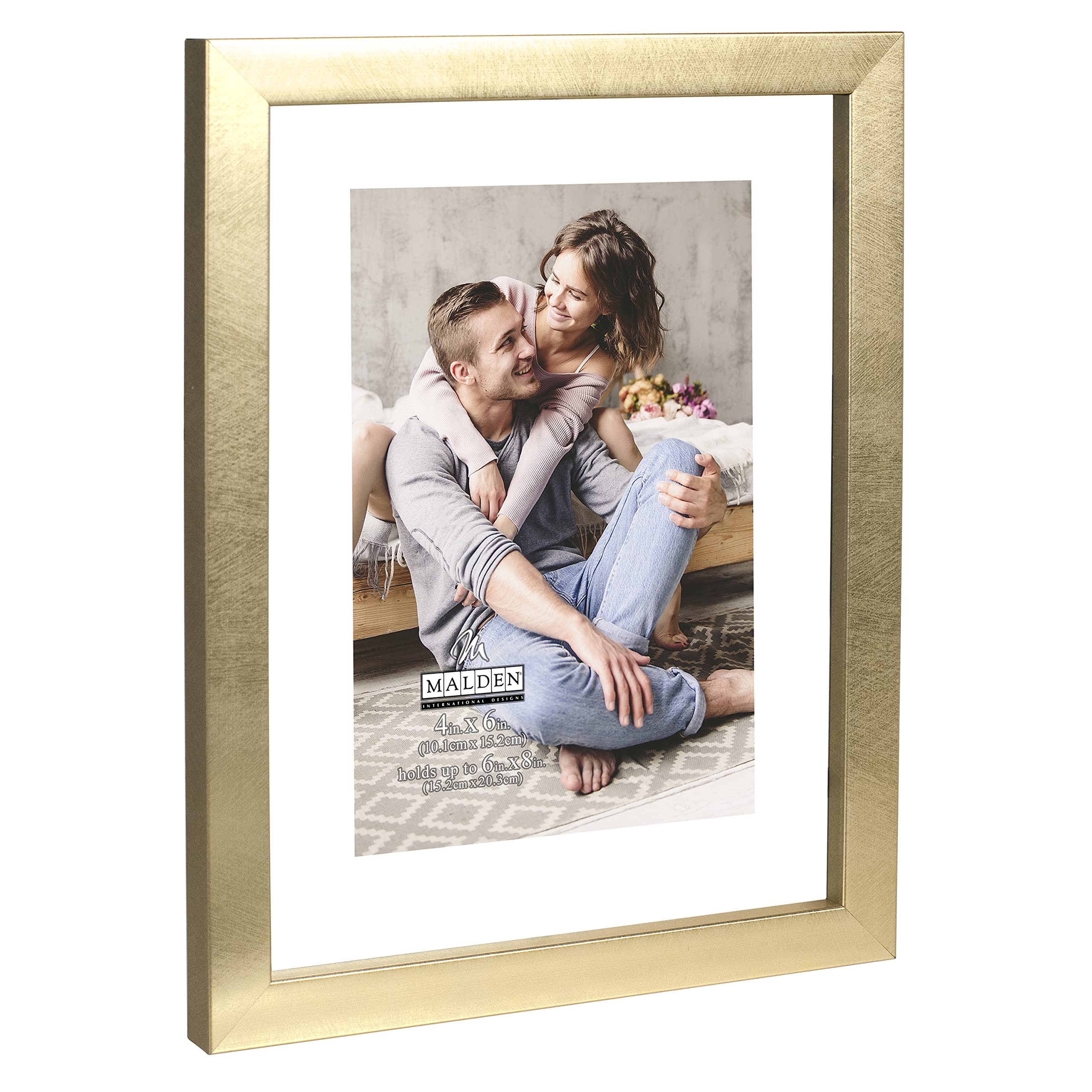 Cornice Fluttuante In Vetro Malden International Designs – Mr. And Mrs. – 20.2 X 25.5 Cm (foto 8x10) – Nero