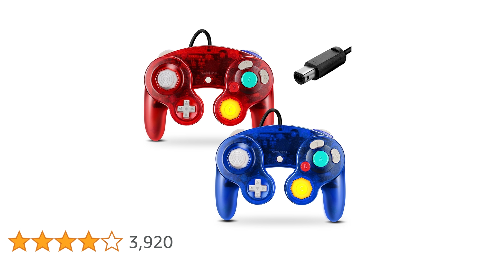 Amazon | FIOTOK ゲームキューブコントローラー クラシック有線