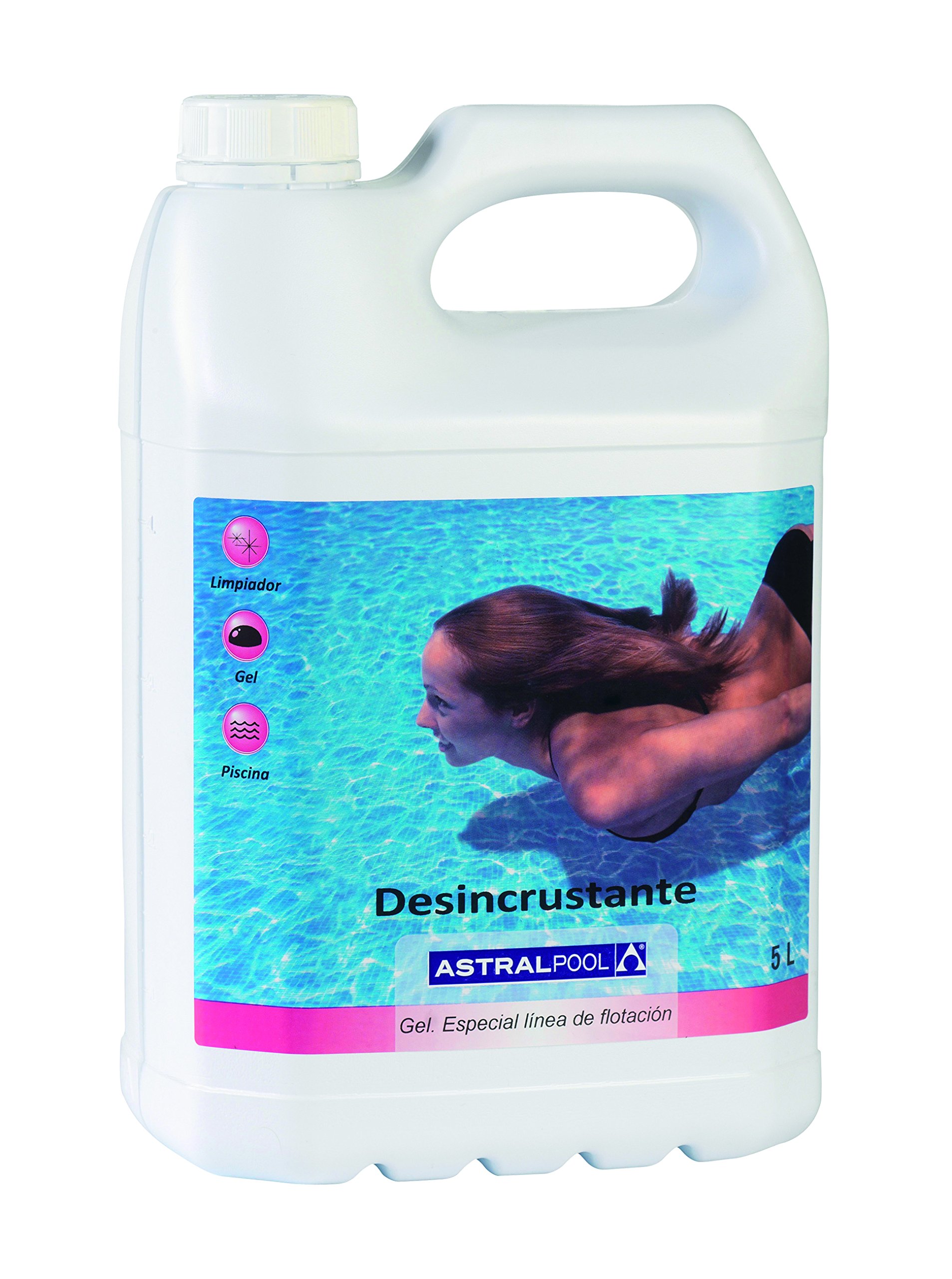 Fluidra 40932 - Desincrustante en Gel Especial Linea de flotacion 5 l