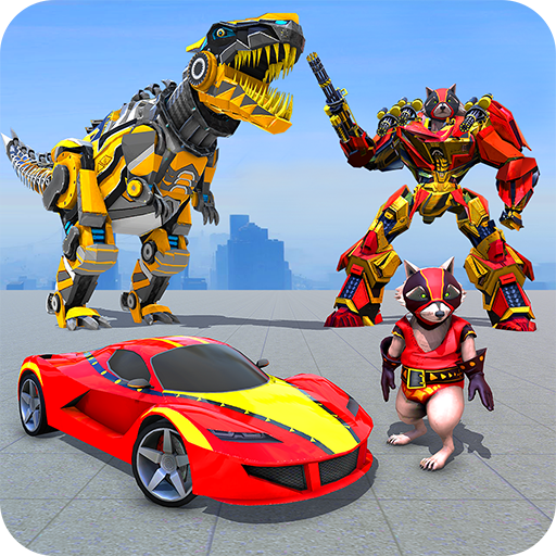 Echte Dino-Transformationsroboter-Spiele – Abriss-Dino-Roboter-Transformations-Dinosaurier – Super-Roboter-Auto-Transformationsspiel