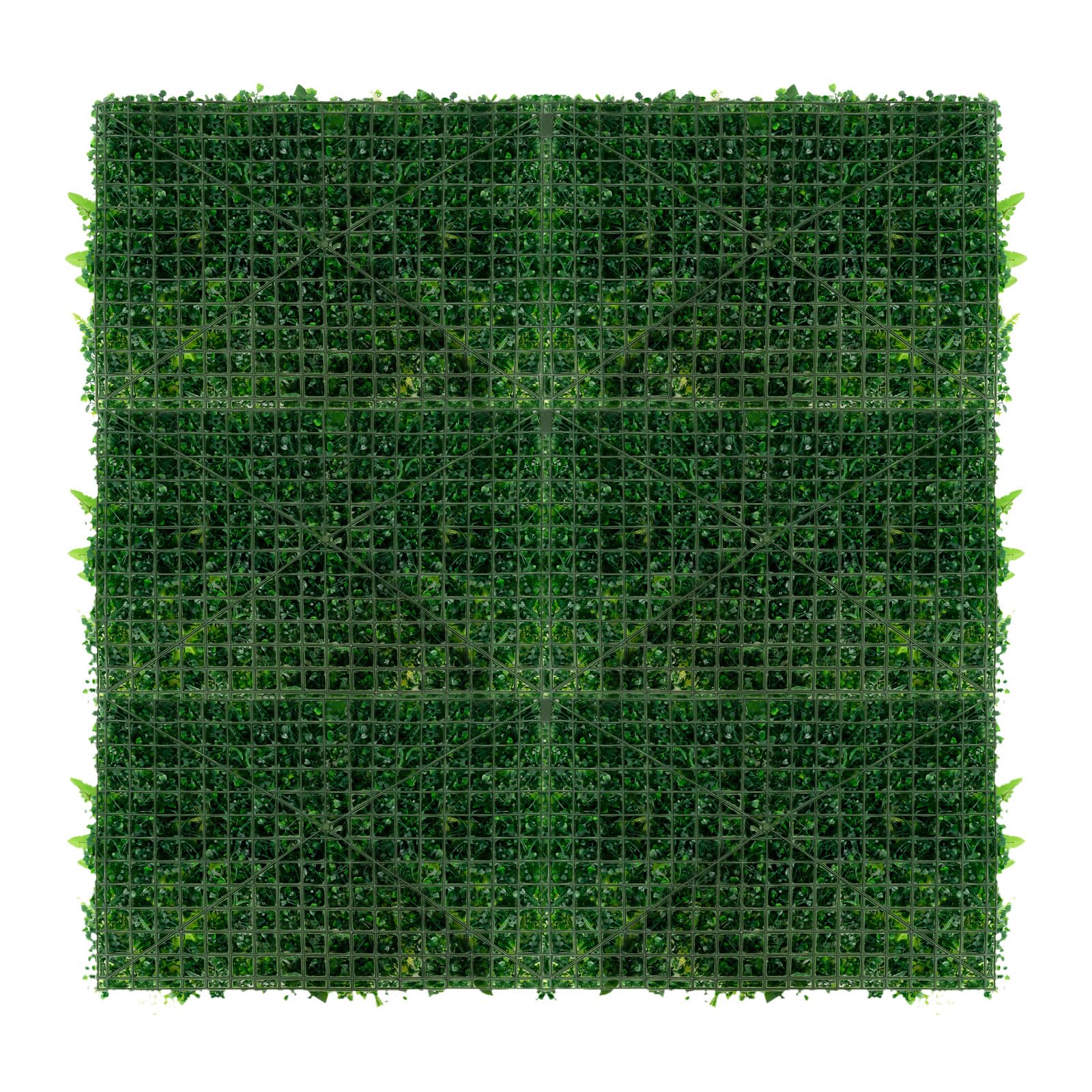 Mur Végétal Artificiel Lot de 6 Panneaux Muraux pour Plantes Artificielles Décoration Murale Intérieure Extérieure