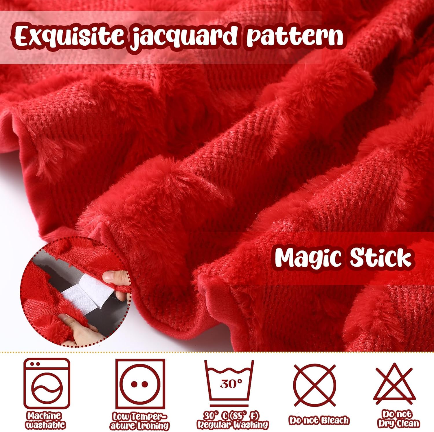 Civaner Patriotic Tree Skirt America July 4th Tree Skirt 36 Inch Red Stars Soft Plush Faux Fur Jacquard 250th Anniversary Trees Skirts Mat for Home USA Independence Day Xmas Trees Holiday Decoration