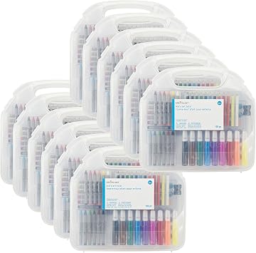 Creatology Kids Assorted Art Tote Set - Art Kit for Coloring Projects, Arts & Crafts - Bulk 12 Pack