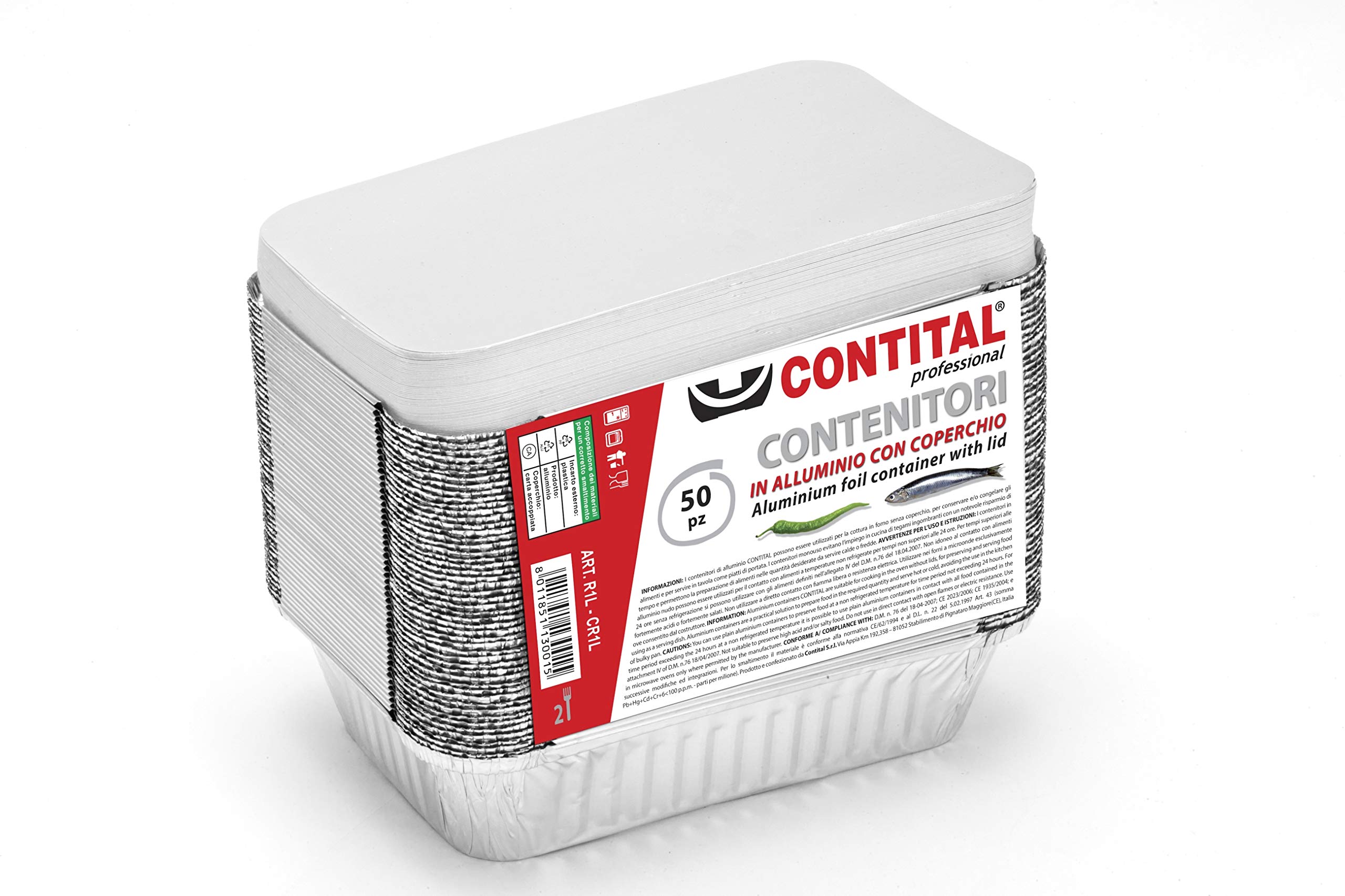 VASCHETTE IN ALLUMINIO RETTANGOLARI CON COPERCHIO VENDUTO SEPARATAMENTE Conf. Da - Foto 12