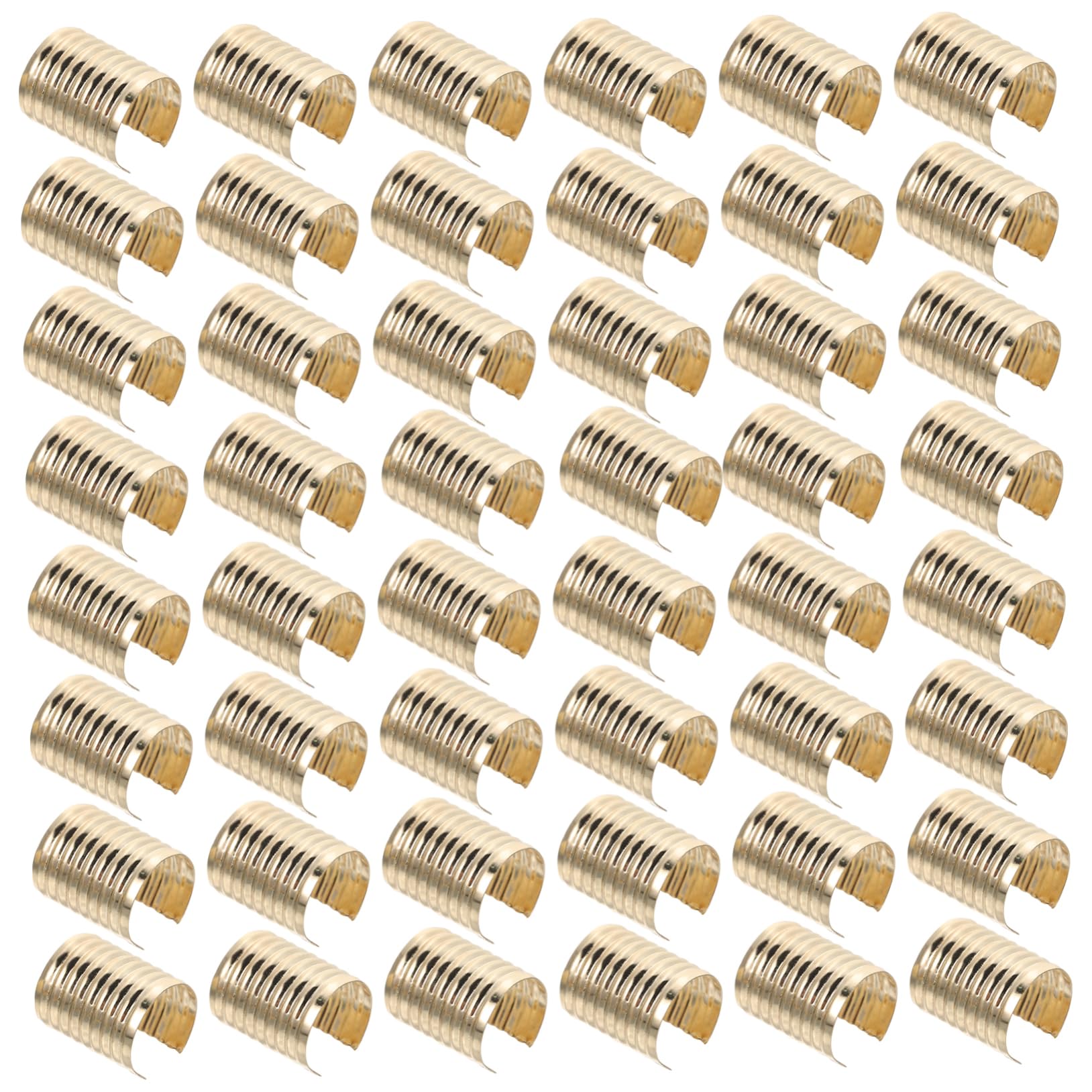 KALLORY Leather String Clips Tassel Fasteners Rope Fastener Clamp for Home Decor